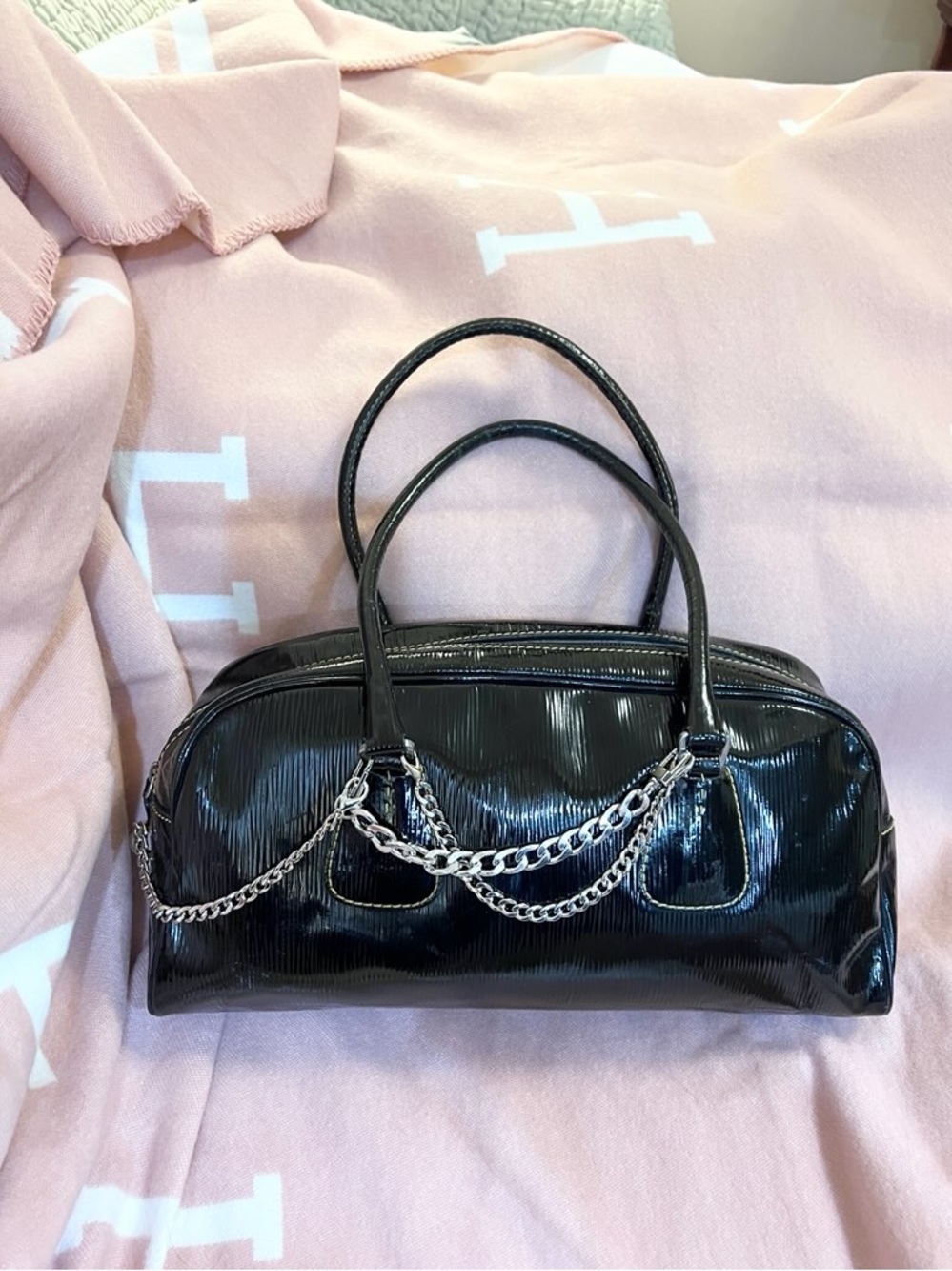 Prada⭐️Venice Black Patent Leather Bowler Bag! Offers are always welcome! - Picture 5 of 16